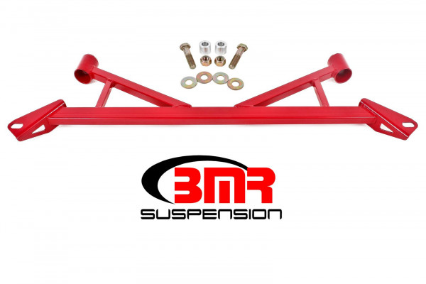 BMR 4-Punkt Chassis-Strebe Mustang LAE Vorne unten - Rot