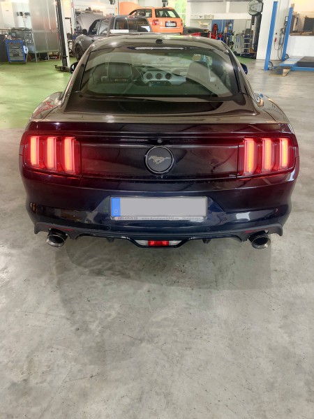 70mm Duplex-Abgasanlage Mustang Ecoboost 2.3