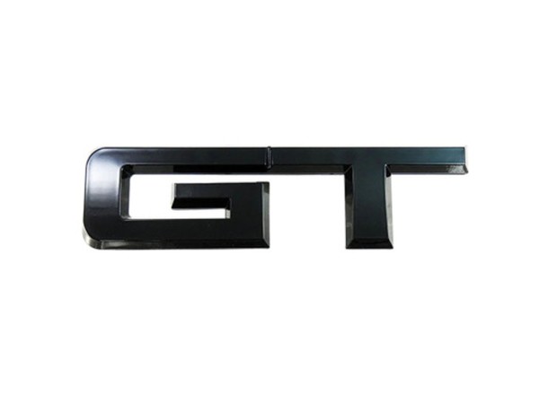 GT Emblem schwarz glänzend für Heckblende für Mustang 2015-2022