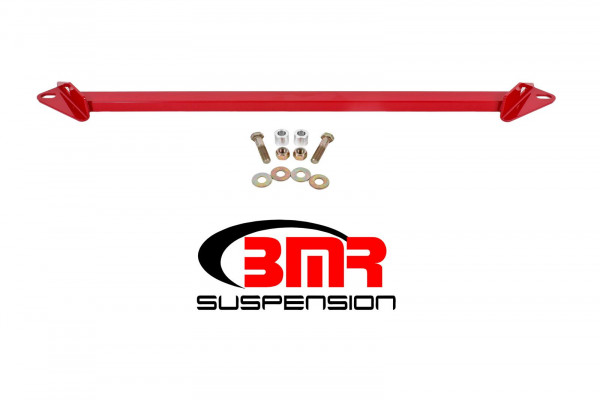 BMR 2-Punkt Chassis-Strebe Mustang LAE Vorne unten - Rot